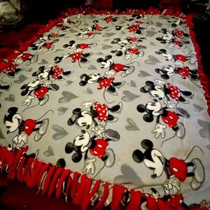 Handmade Disney Mickey Fleece blanket 54x60inch